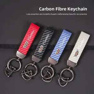 Lanyard Nylon Printing Emblem Style Keychain For Cadillac Escalade CTS ATS XTS CT4 CT5 XT5 XT4 XT6 CT6 Lyriq SRX ELR Celestiq EXT XLR
