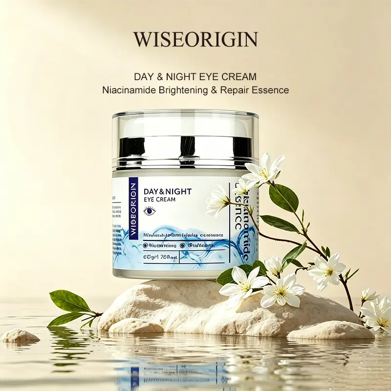 WISEORIGIN Niacinamide Brightening Eye Cream (50ml) Fades dark circles, evens skin tone, hydrates and plumps eye area. Daily eye care, ideal as a gift.
