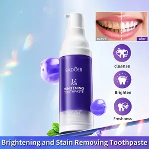 SADOER Brightening and Stain-Removing Toothpaste Effectively Cleans Tartar and Tooth Stains, Removes Odors, Freshens Breath and Protects Teeth.