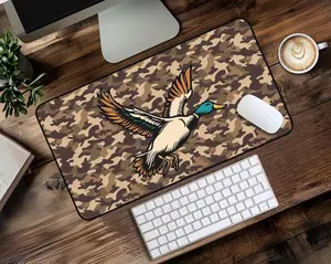 Old school Duck camo desk mat, camo duck mouse pad, large desk mat, xxl desk mat, brown desk mat, camo mallard duck hunting, Southern style - FASTSHIPPING