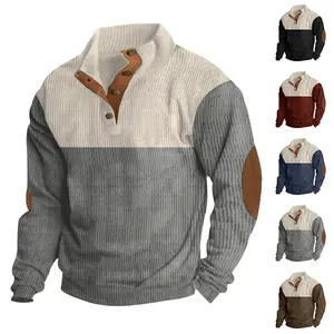 Menswear Striped Loose Long-Sleeve Top, Fashionable Men’s Versatile Daily Layering Essential