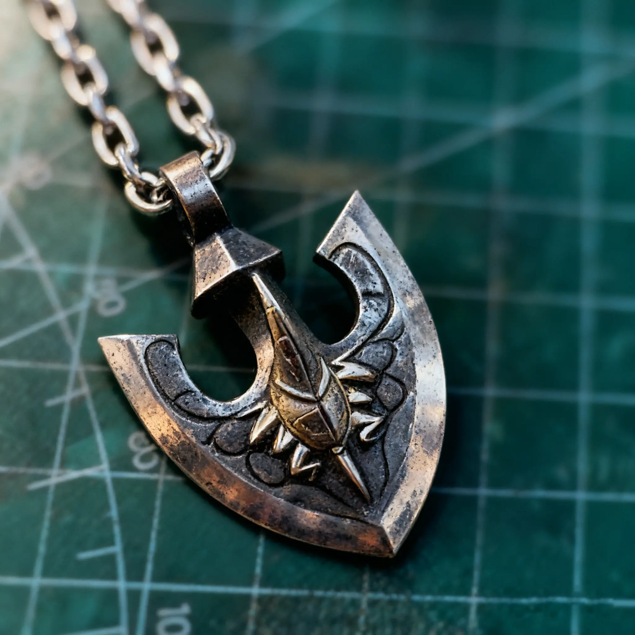Anime merchandise: JoJo's Bizarre Adventure Golden Arrow necklace Fashion Accessories, French vintage style, unique and exquisite.