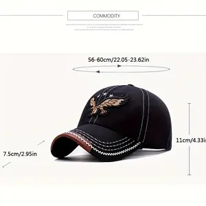 Outdoor Sport Unisex Sunshade Breathable Baseball Cap Eagle Embroidery Gift Choice for Outdoor Activity