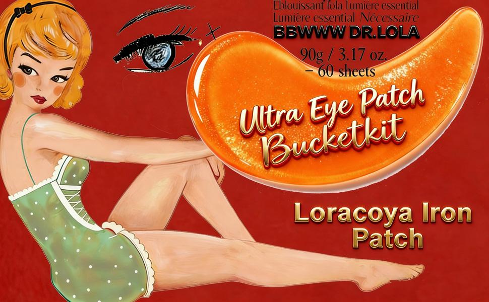 【JU】Dr.LoLa Hydrogel Eye Patches | Hydrogel Sheet Patches | Hydrate Eye Skin | Avoid Fines Lines  | 60 Pcs |  Korean Eye Care