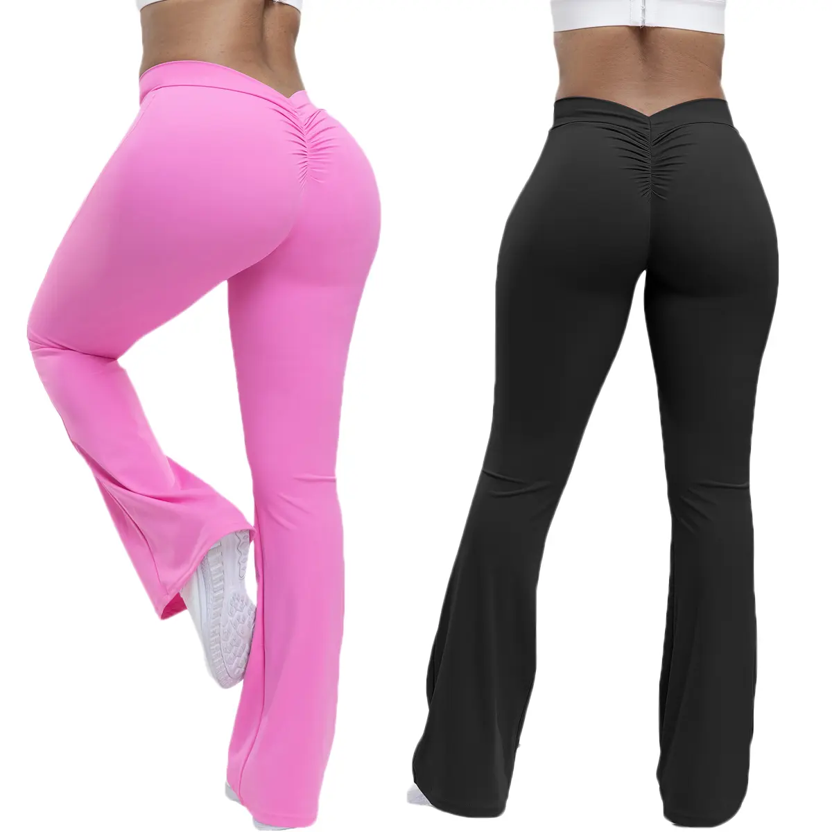 Women's High Waisted Leggings - Polyamide Spandex, Stretchy, Tummy Control, Butt-Lifting Seamless Long Pants, Sculpting Super Stretch Hip-Shaping Bottoms for Gym, Daily Wear, Butt-Lifting High-Waist Pants