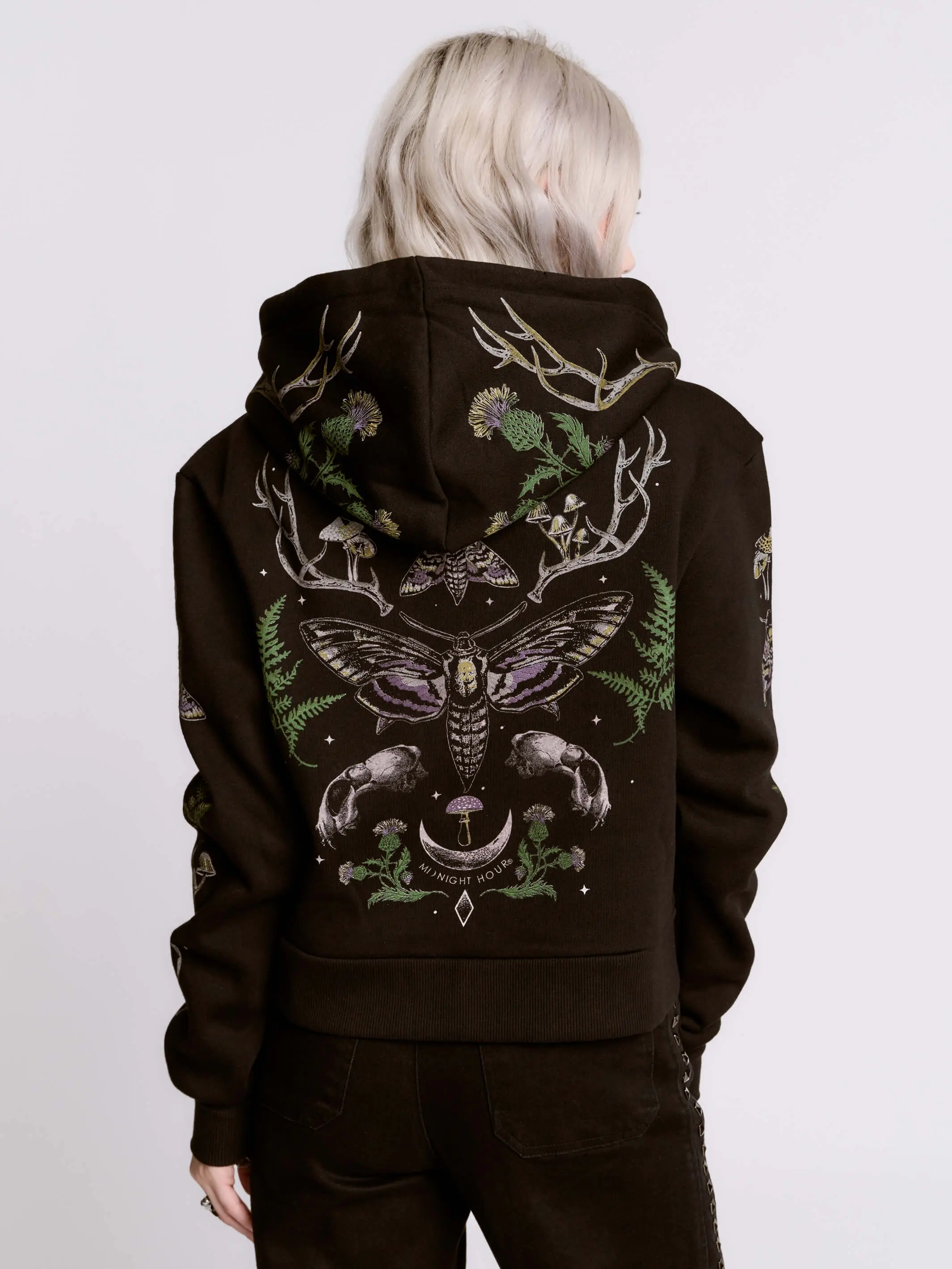 Cropped Forest Witch Hoodie