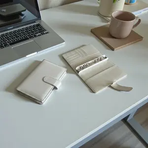 White A6 PU Leather Binders