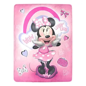 DISNEY CLASSIC Mickey Mouse Expressions Throw Blanket - Soft Fleece Bedding