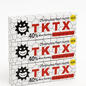TK-TX Tattoo Numbing Cream Maximum Strength Long Lasting Numb Cream with Menthol Emu Oil Arnica 3 Pcs 3x10g Box Cosmetic