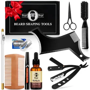 Goiple Beard Shaper Kit for Men, Professional Styling & Grooming Tools, Perfect Gift for Boyfriend, Husband & Dad