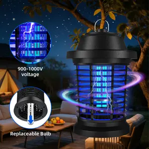 T9 Pro Outdoor Electric Bug Zapper, Mosquito Zapper and Fly Trap, 3-Prong Plug, 90-130V, ABS Plastic Housing
