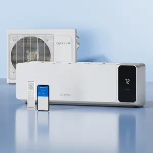 【Two packages】Cozeware Mini Split Air Conditioner 9k/12K/18K/24K BTU 115V/230V 18/20/21SEER2 Heat Pump Compatible with Wifi Alexa Cools Up to 750 Sq Ft for Living Room Bedroom Study Loft Wifi Aircon Cooler