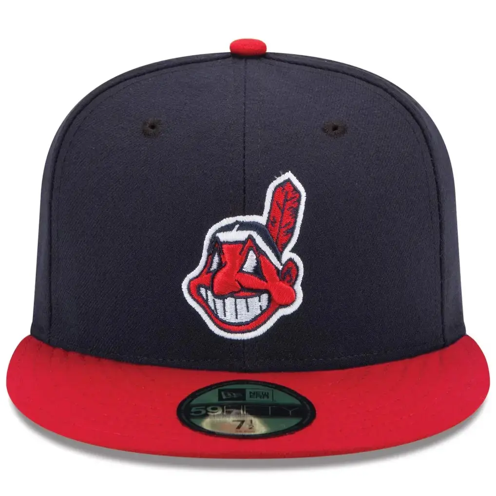 Men's Cleveland Indians New Era Navy/Red Home Authentic Collection On-Field Low Profile 59FIFTY Fitted Hat