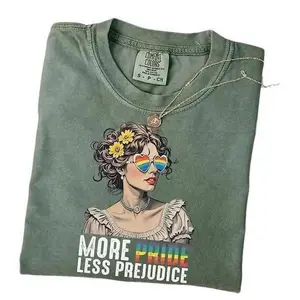 More Pride Less Prejudice Shirt, LGBTQ TShirt, Proud Ally Shirt, Pride Month T-Shirt, Fashion Cotton, Full Colors, Full Sizes, For Men, For Women