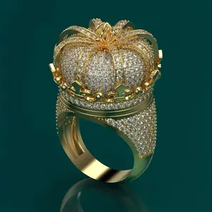 Men's Crown Ring,  Crown Ring, Street Hip-Hop Style Ring, Crown Pinky Ring, Gift for Men  Promise Jewelry Ring