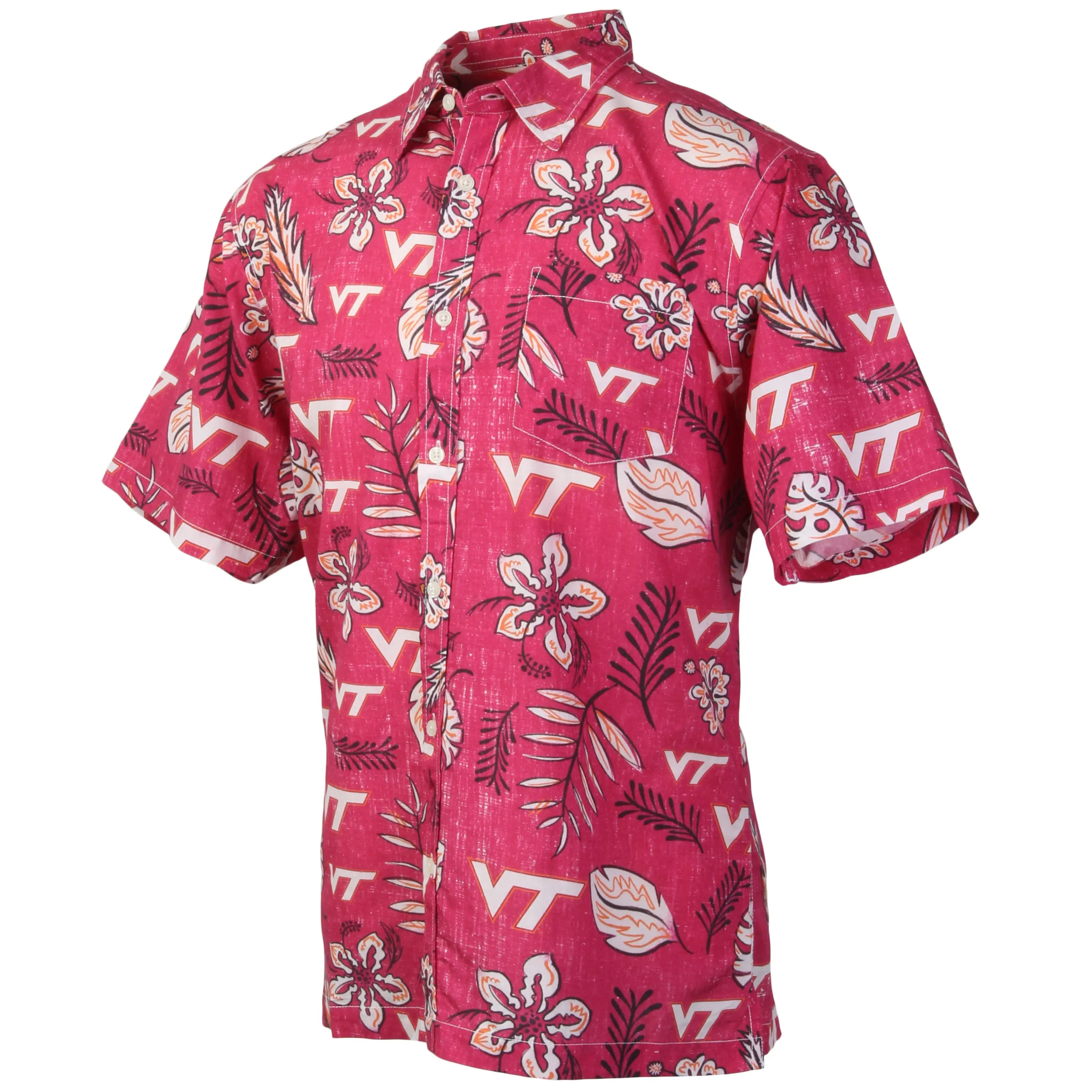 Virginia Tech Hokies Men's Vintage Floral Shirt