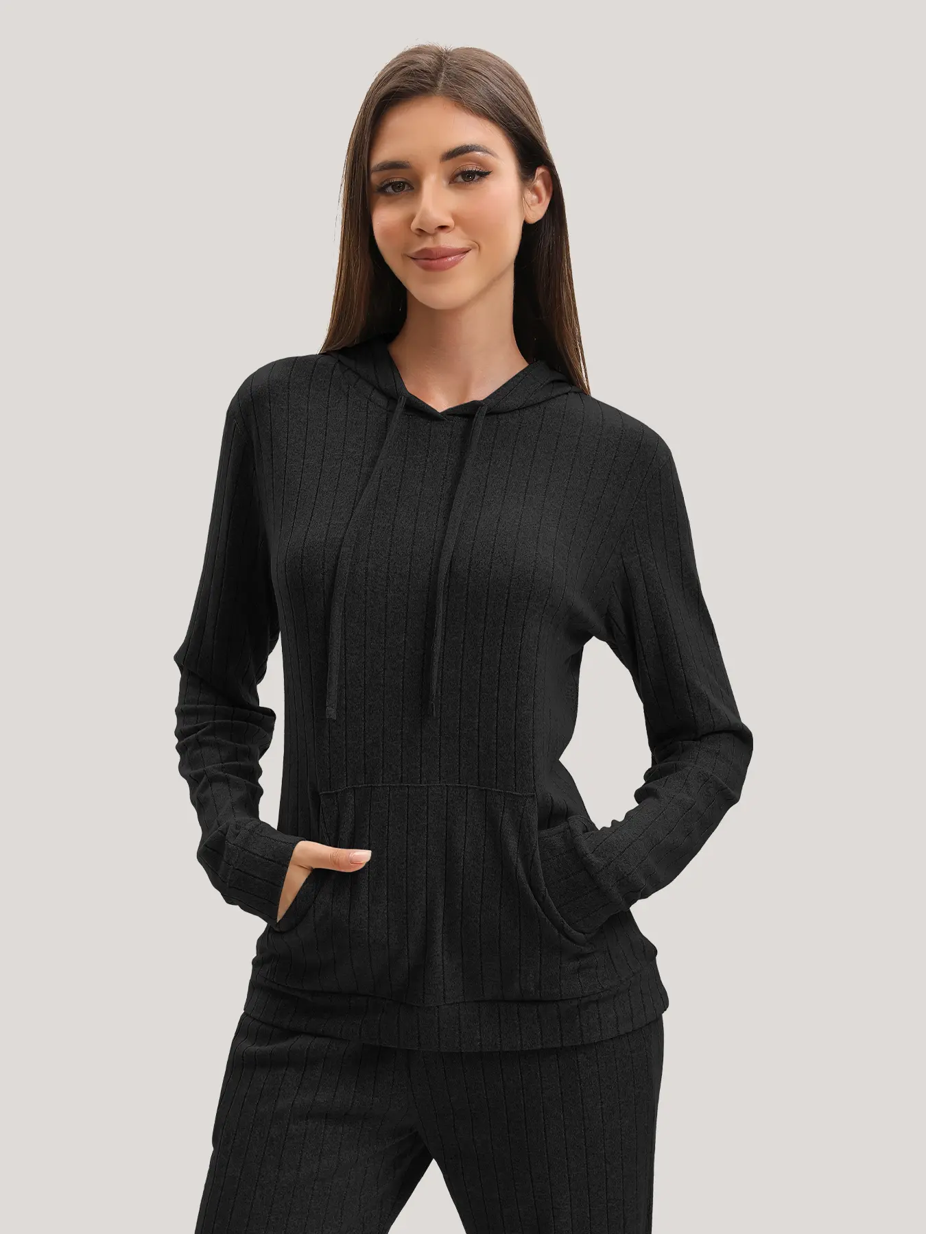 TELALEO Women's Fleece Lined Hoodie Pullover, Warm Casual Hooded Sweatshirt with Drawstring and Kangaroo Pocket, Soft Cozy Winter Top outdoorfun