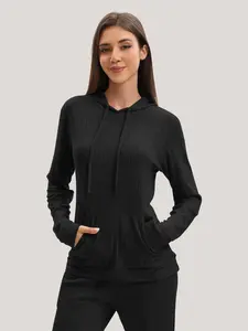 TELALEO Women's Fleece Lined Hoodie Pullover, Warm Casual Hooded Sweatshirt with Drawstring and Kangaroo Pocket, Soft Cozy Winter Top