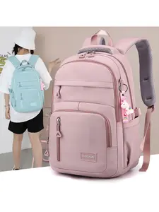 Trendy Nylon Backpack for Teen Girls Spacious Multi Compartment Travel School Bag with Premium Feel Large Capacity