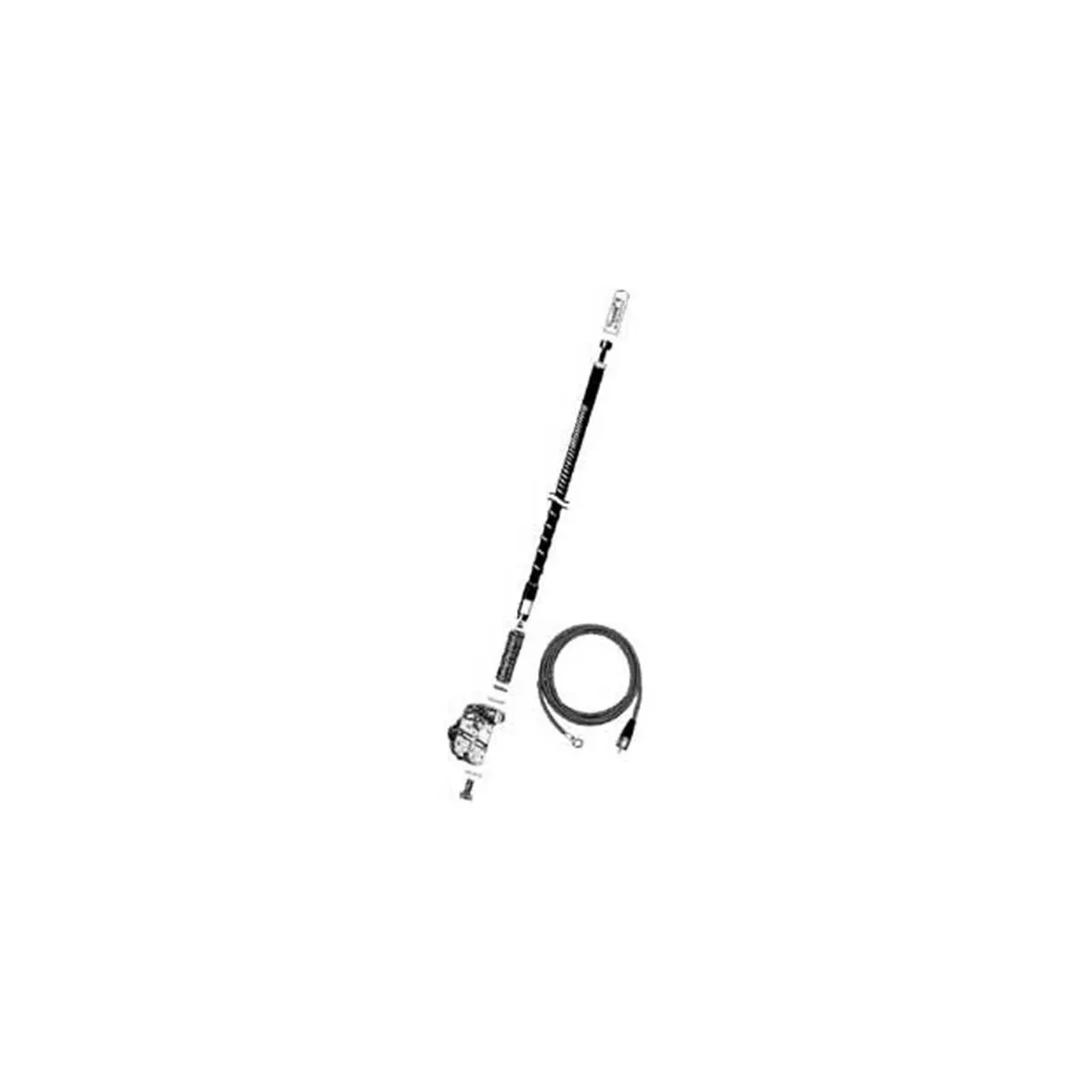 Firestik High Gain Antenna Kit - 3 ft. Patented No Ground, No Tools Required Tunable Tip Antenna with Mirror Mount, White, 100 W Rated, 5/8 Wave, Corrosion Resistant (Boating & Water Sports Accessory), 100 Watts Rated