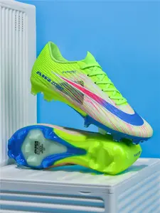 Men's High-End Seamless Football Shoes, Anti-Slip Durable Outdoor Lawn Soccer Shoes, Super Grip and Support, Fashionable Sporty Style