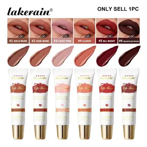 Moisturizing Tinted Lip Base, Velvet Matte Lip Stain, Long-Lasting Lip Primer Lip Tint, Multi-use For Lip & Cheek, Non-Fade Color, Velvety Finish with Vanilla Scent, 6 Shade for All Skin Tone