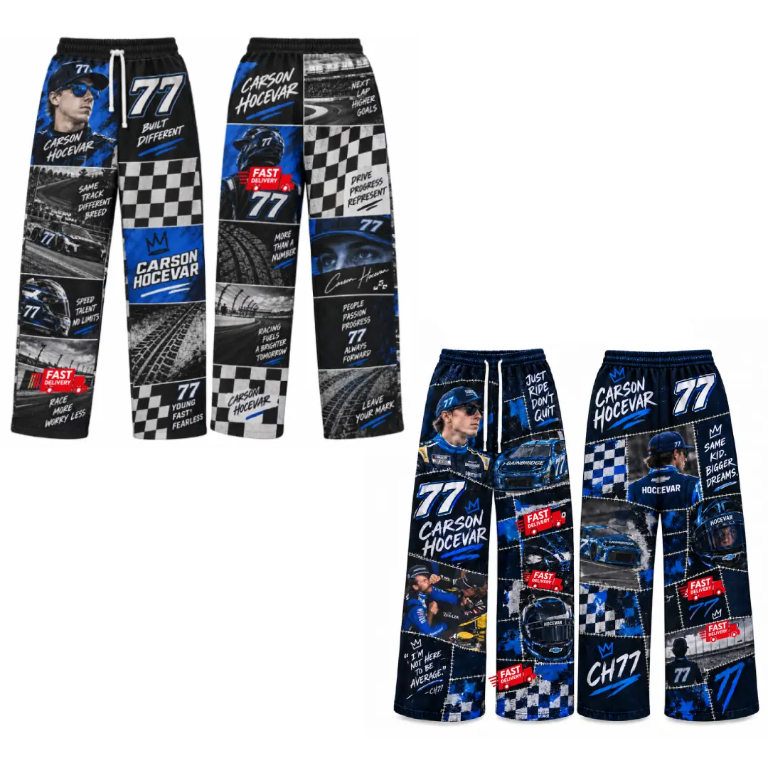 Funny Blaney vs Hocevar Racing Sweatpants, Team Racing Fan Gift, Game Day Oversized, Women Style Sweatpants