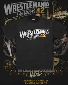 2 side Vegas Fight Night WrestleMania 42 Tee – High Stakes Casino Wrestling Event Shirt