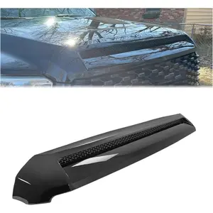 HECASA Hood Scoop for 2014-2021 Toyota Tundra Replacement 761800C030 TO1231102 REPT133702 Black Upper Grille Bulge Molding Platinum Style Premium Plastic