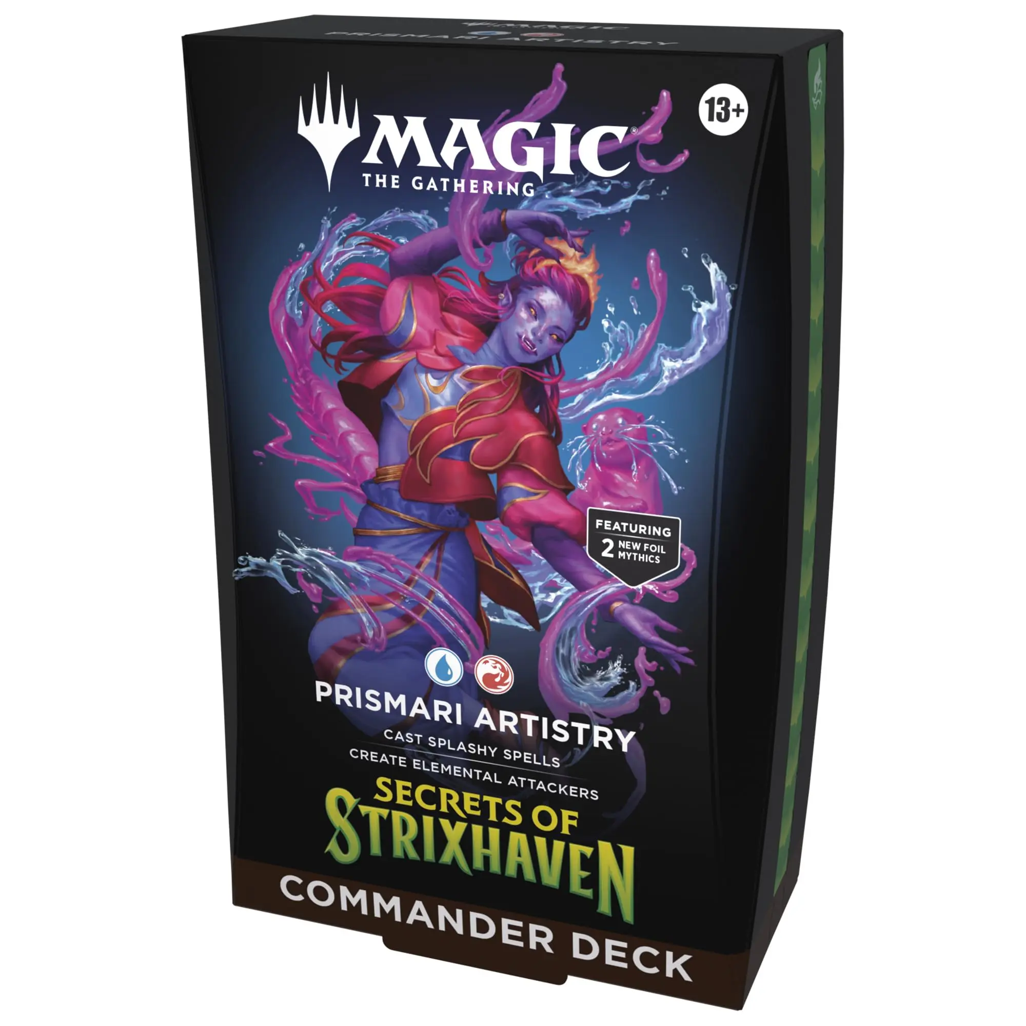 Magic: The Gathering Secrets of Strixhaven Commander Deck - Prismari Artistry (100-Card Deck, Deck Box + Accessories)