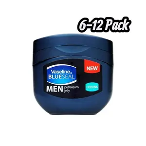 Vaseline Blue Seal Men Cool Petroleum Jelly 100ml 6-12 Pack Cooling Moisturizer for Men Skin Repair