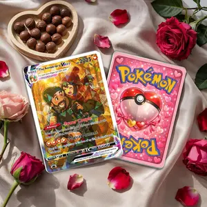 Custom Couple VMAX Style Trading Card Personalized Anniversary Wedding Gift for Husband Wife Boyfriend Girlfriend Romantic TCG Keepsake High-Quality Foil Print Unique Gamer Gift