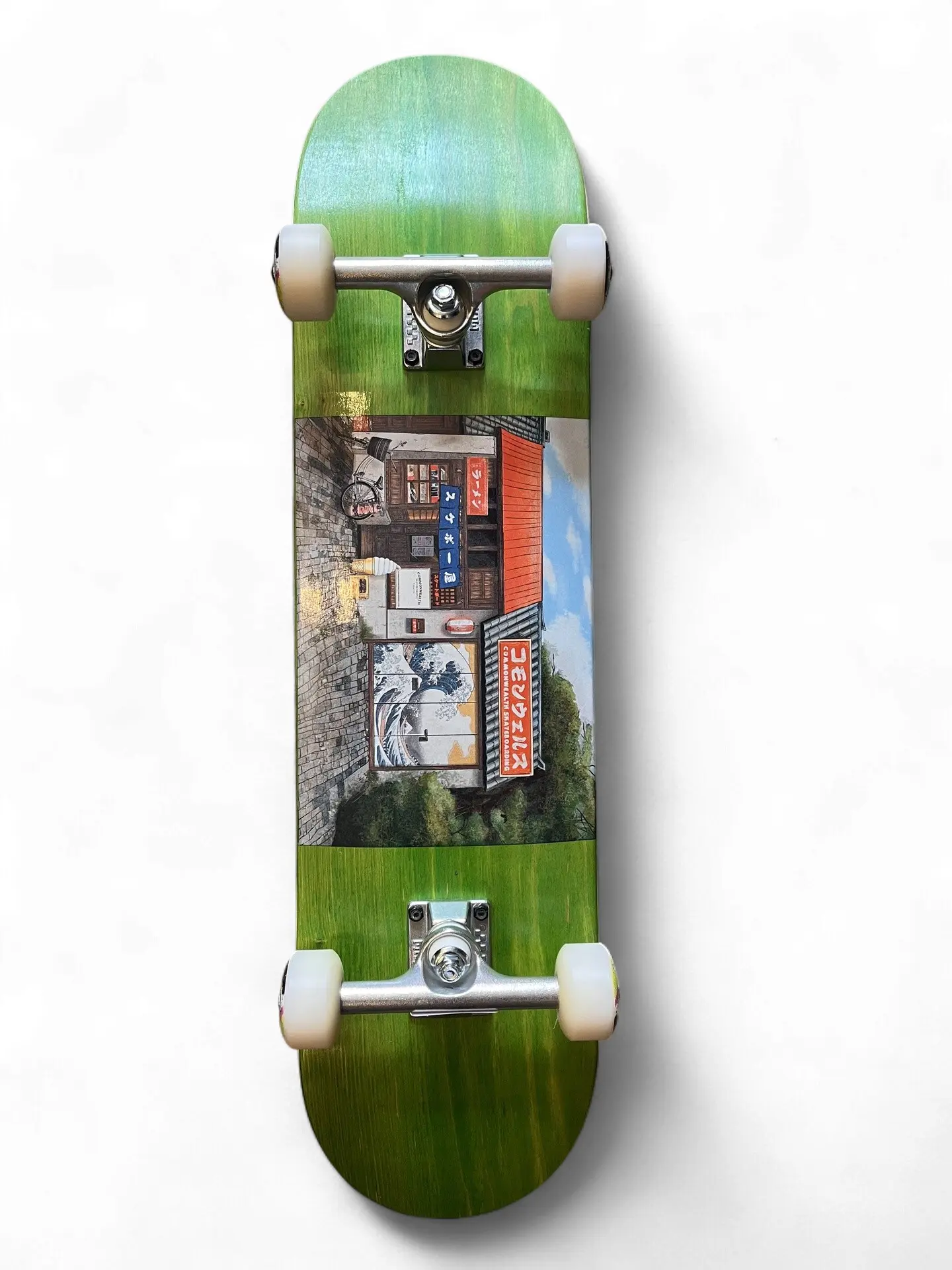 Commonwealth Complete Skateboard - Konbini, Graphic Deck, Multi-Size Option, 7.3 Mini Size, Comes with Indy Mid Trucks
