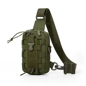 Tactical Waist Bag for Men - Water Bottle Holder, Crossbody Chest Bag for Camping, Cycling & Everyday Use