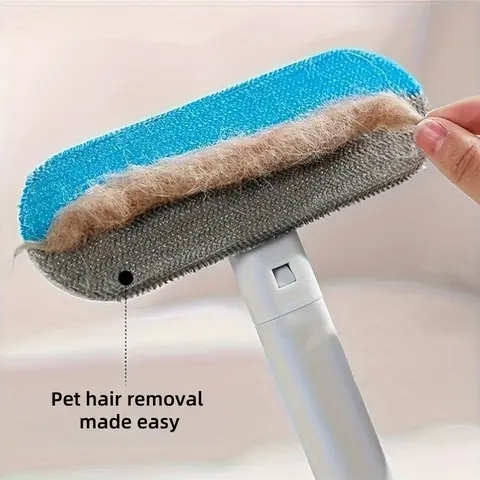 【BUY 1 GET 1 FREE】Pet Hair Removal Tool,Cat/Dog Hair Remover with Extra long Handle,Cat Lint Squeegee for Furniture,Carpet,Clothes, Bedding,Car,Window