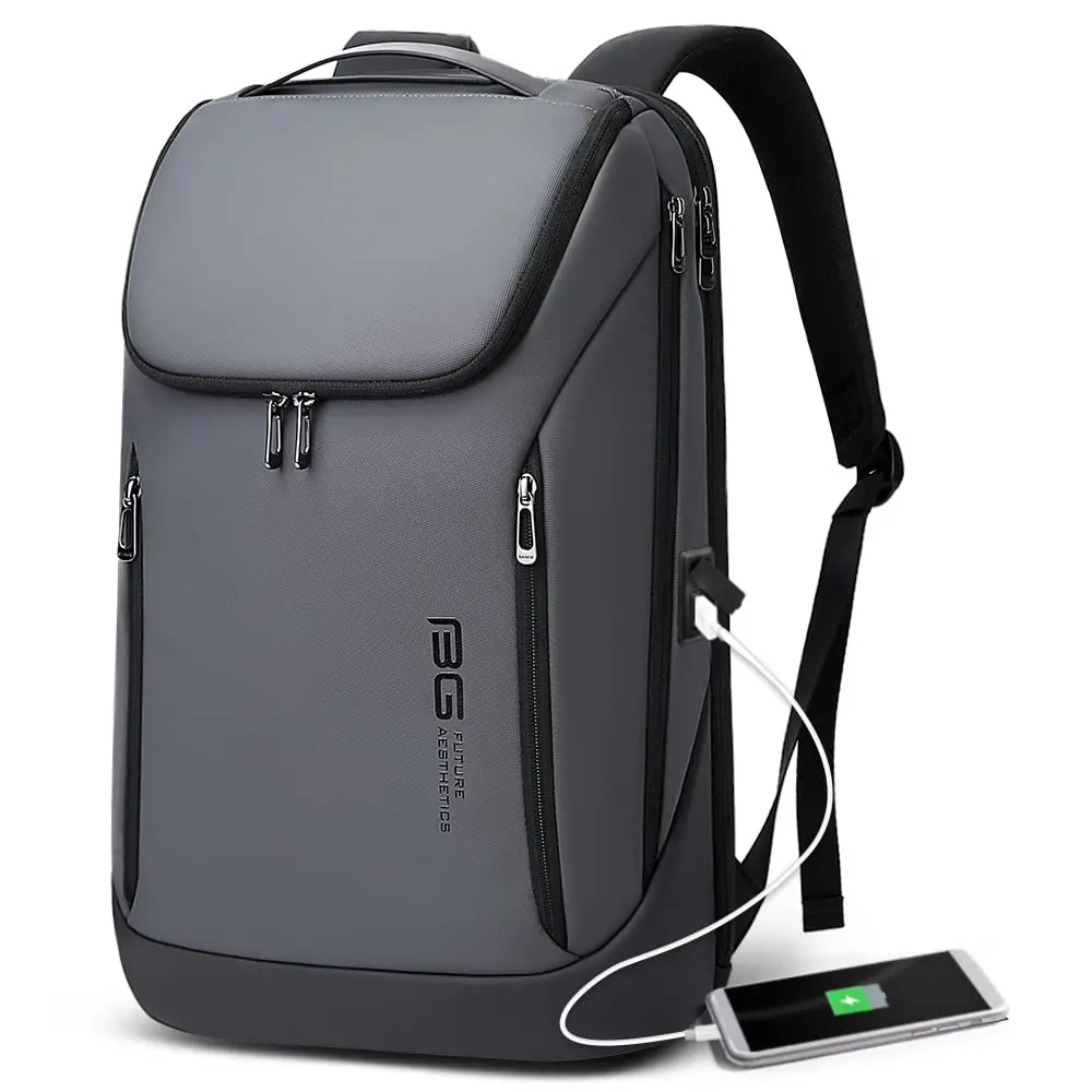 Men's Slim Casual Backpack with Laptop Compartment, Lightweight Bag for Business and Travel, Fits 15.6-Inch Laptops, Laptop Compartment Backpack