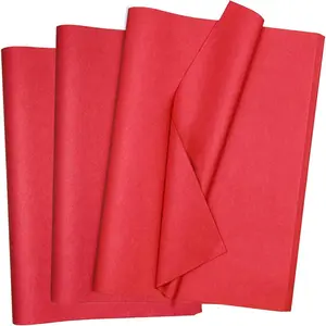 120 Sheets Red Tissue Paper  20x14 Inche Tissue Paper for  Bags Wrapping Paper for Birthday Weddings Holiday Crafts Festival Decoration