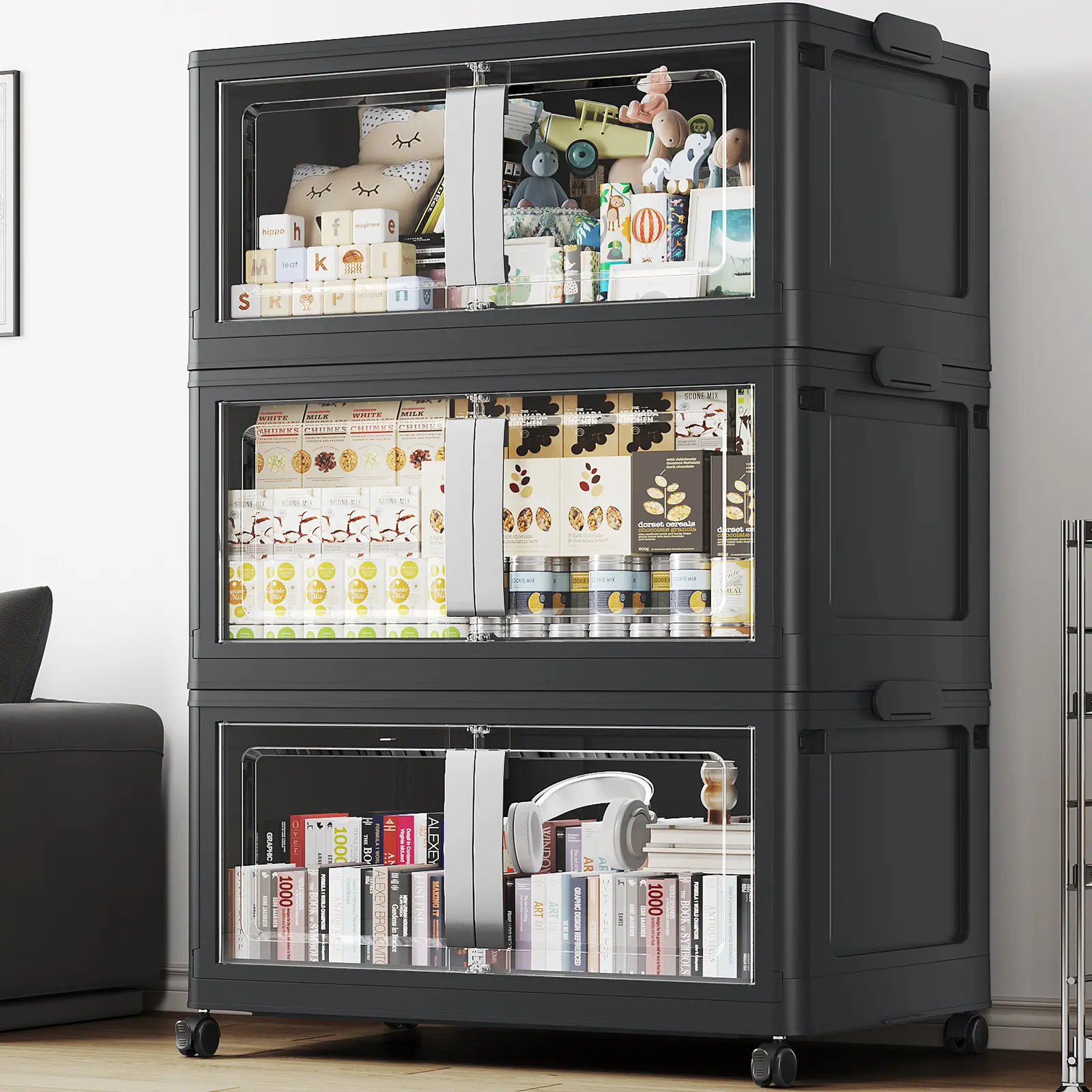 Black 160 Qt-3Pack