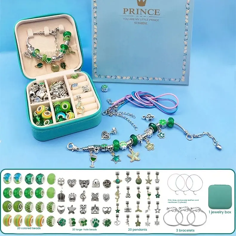 Gift Bag 66pcs + Jewelry Box - Green