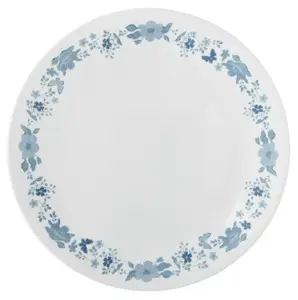 Corelle Dinner Plate, Evie, Blue, 10.25 x 10.25 x 0.75 Inches
