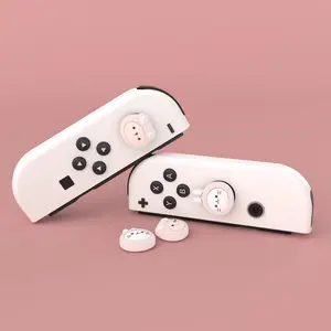 PlayVtial Cute Thumb Grips for NS/NS Oled/NS Lite - Star Design - Easy Install - Enhance Grip & Comfort