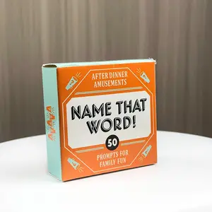 Family Interactive Game with 50 Fun Clues, Themed Card Game, Blue Design Card Material, Perfect for Family Gatherings, Casual Card Games, Party Card Game, Party Cards Game