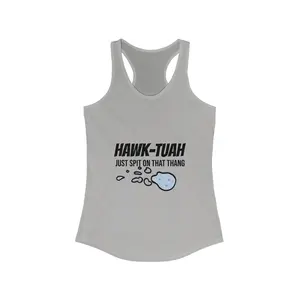 Women's Ideal Racerback Tank Cotton Fabric Lightweight Womenswear Comfortable Print
