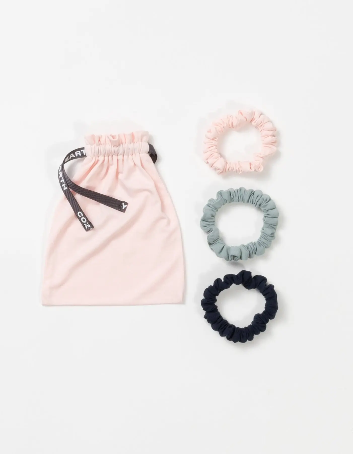 Cozy Earth Bamboo Stretch-Knit Skinny Scrunchies | Ultra-Soft Bamboo Hair Ties Set of 3