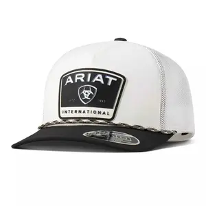 Ariat Unisex Rubber White Mesh Back Snapback Hats