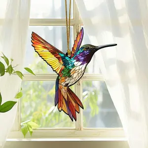 Hummingbird Suncatcher Crystal, Acrylic Window Hanging, Indoor Outdoor Decor, Gifts for Women, Wall Art Decoration