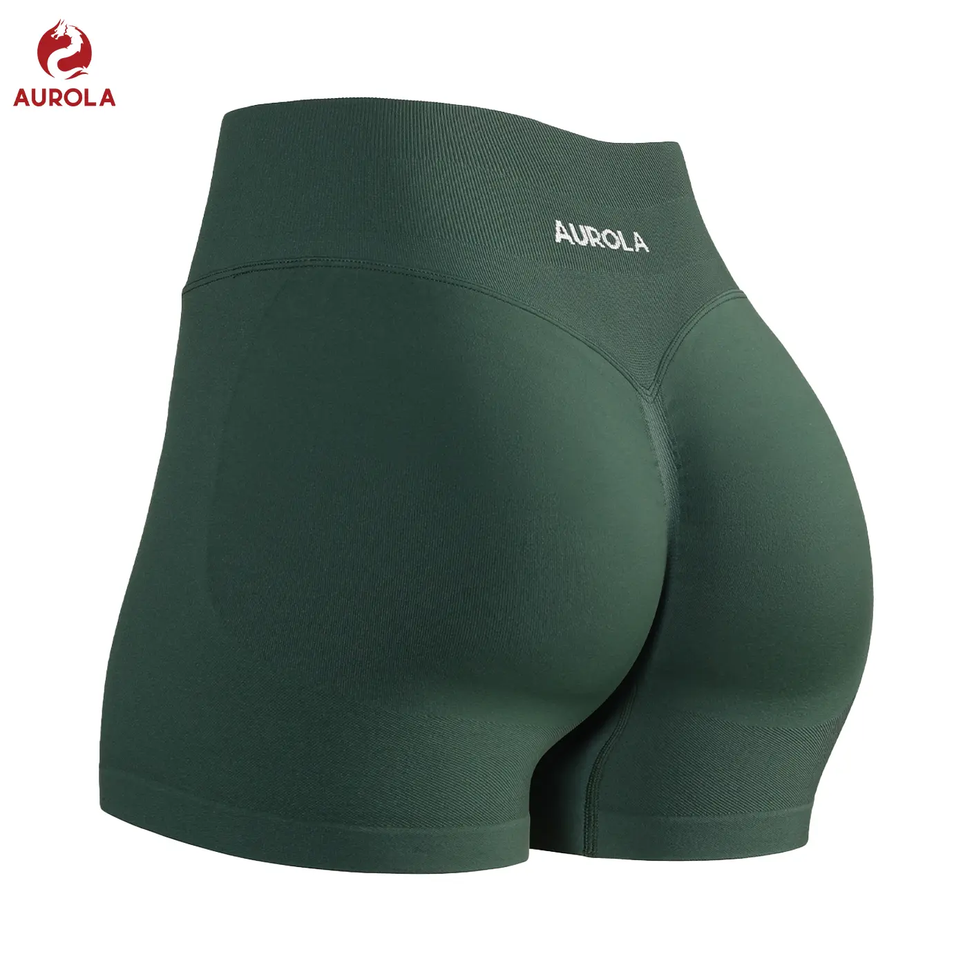 AUROLA Influence Collection Workout Shorts for Women,No Roll Up Squat Proof New Scrunch Seamless Compression Gym Short  2.5" Inseam tiktokshopbacktoschool