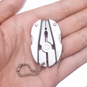 1 Piece Mini 9 in 1 Multi-tool Set - Keychain - Screwdriver Pliers - Pocket Tool - Multifunction Pliers - Folding Chain - Mini Outdoor Combination Screwdriver