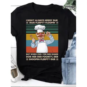 Swedish Chef I Dont Always Herdy Dur Vintage TShirt The Swedish Chef Shirt Vert Der Ferk Shirt Muppet Shirt TV Series Shirt