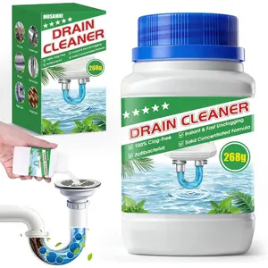 Drain Clog Remover, 268g Pipe Cleaner Particle, Fast Acting Drain Cleaner for Sinks, Bathtubs & Showers